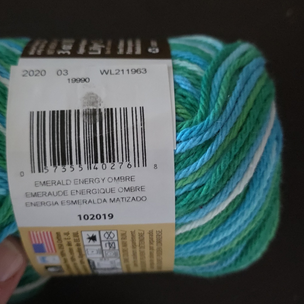 Lily Sugar'n Cream Yarn Collection in Brown, Gray, Teal, and Multicolor 4 Skeins - Picture 3 of 7
